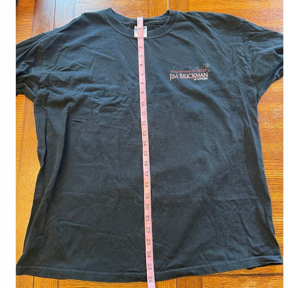 Vintage Jim Brickman 2008 Holiday Tour Concert Long Sleeve T-Shirt Black Large L - Picture 8 of 9